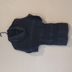 Y2K Goth grunge Cable Knit distressed sweater shirt